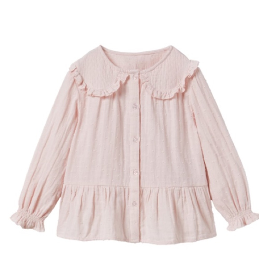 Zara baby girl Swiss dot shirt